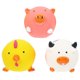 thumbnail image 1 of 3 piezas de juguetes de látex chirriantes para cachorros, divertidos juegos de animales, juguete interactivo para mascotas, 1 of 5