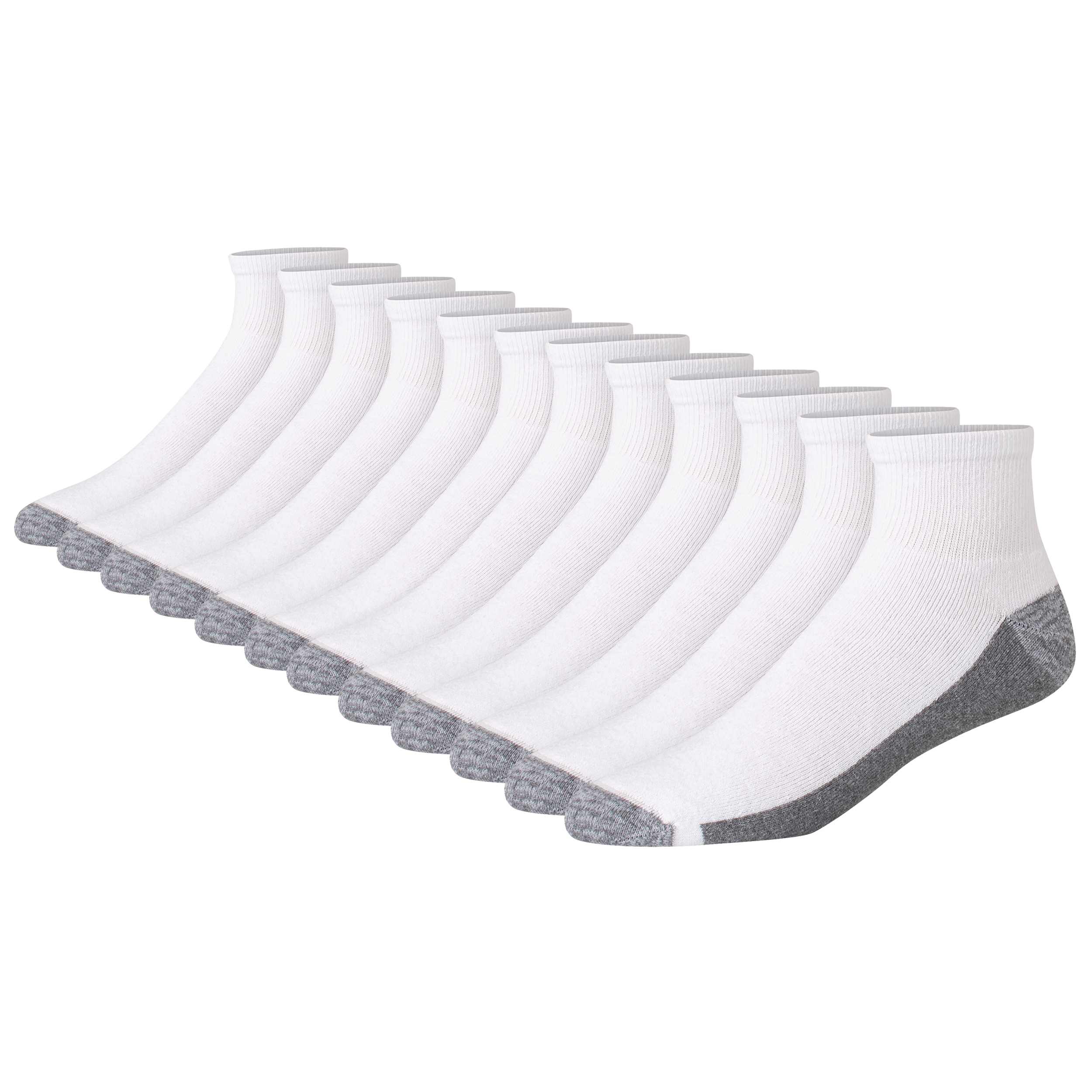 Hanes Men's Max Cushion Ankle Socks, 6-Pack, Multicolor