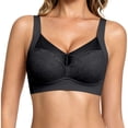 thumbnail image 2 of Afdoent Bras for Women Seamless Lace Backless Bra Push Up Lift Fixed Cup Vest Style Wireless Comfy Everyday Bra, 2 of 7