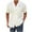 White, variant on Men's Wrap Tie Side Shirt Short Sleeve Casual Solid Summer Beach Dress Shirts with Pockets