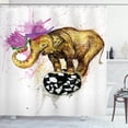thumbnail image 1 of Ambesonne Animal Shower Curtain, Giant Animal Flowers, 69"Wx75"L, Multicolor, 1 of 3