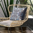 thumbnail image 2 of Floral Paisley Throw Pillow with Removable Cover in Turquoise Purple Indigo 16x16, 2 of 2