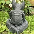 thumbnail image 5 of RuiJiao French Bulldog Statue on Plinth, Rustproof Outdoor/Indoor Decor, Unique Garden Sculpture, Multicolor, Ideal Gift for Dog Lovers, 5 of 7