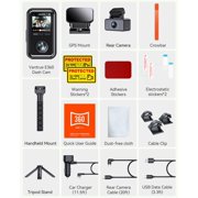Vantrue E360 ACE 5.2K 360° Panoramic WiFi Dash Cam, Handheld Camera, STARVIS 2, HDR, IR Night Vision, Front Rear Inside Dashcam, Voice/Touch Control, GPS, 24/7 Buffered Parking Mode