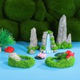thumbnail image 4 of 6 piezas de mini rocalla artificial de montaña, mini piscina de agua, figura decorativa de resina en miniatura para jardín, pecera, montaña, 4 of 7