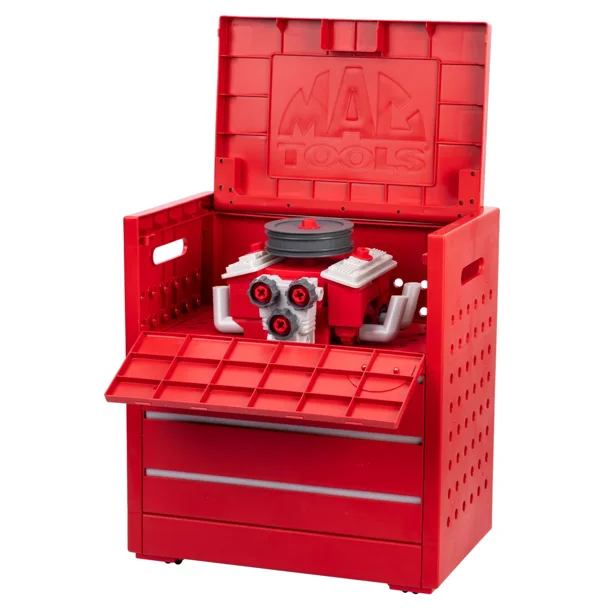 MAC Tools Kids Engine Cart Playset – Realistic Mechanic Toy with