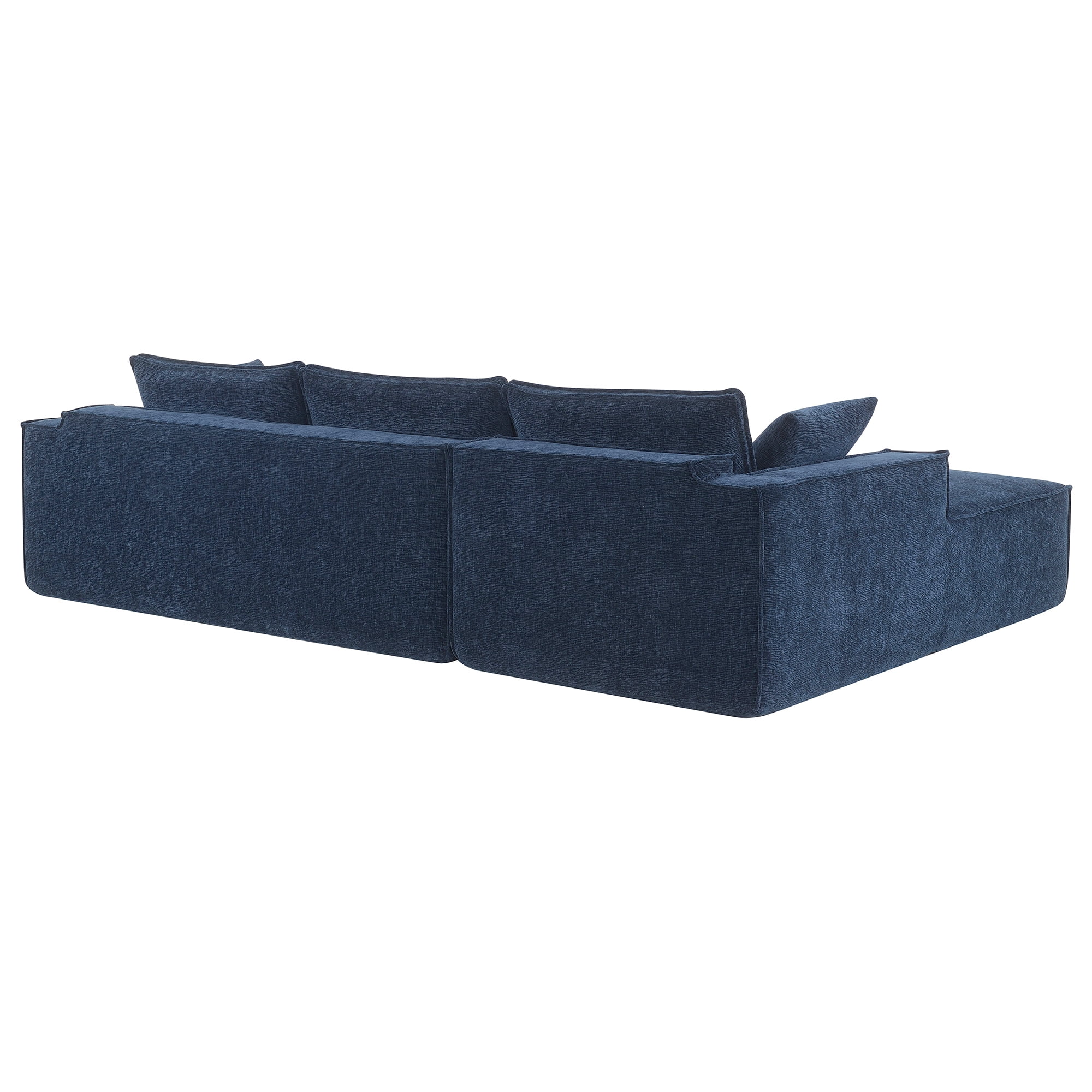 MAYEERTY 111.5x72" Minimalist Modular Sectional Sofa - Wrinkle-Resistant Chenille L-Shaped Couch, 2PC Free Combination No Assembly, 3 Colors