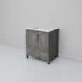 thumbnail image 5 of Jacques 30 in. W x 22 in. D Distressed Grey Bath Vanity and White Quartz Top, 5 of 9