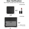 thumbnail image 6 of 2 PC Pocket Cosmetic Bag for Purse, Lipstick & Coin Storage Purse Organizer Pouches,Small Cosmetic Bag for Women,Holographic Green Faux Leather Waterproof, Travel Makeup Pouch & Essentials, 6 of 6