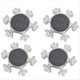 thumbnail image 2 of Luces Solares para el Suelo, Paquete de 4 Luces Empotradas en el Suelo, 6 Luces LED para JardíN, Luces para Patio, Exteriores, para CéSped, Patio, Luz CáLida, 2 of 5