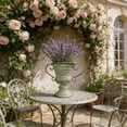 thumbnail image 5 of Distressed Trophy Planter, Outdoor Garden Flower Pot, Vintage Iron Urn for Patio Balcony, Rustic Horticultural Container for s Flowers, 5 of 6