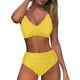 thumbnail image 4 of Traje de baño para mujer, moda para mujer, traje de baño sólido sin mangas, push-up, acolchado, traje de baño, ropa de playa, trajes de baño para mujer, 4 of 6