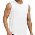 thumbnail image 2 of Tank Tops Men Plus Size Relaxed Fit Lightweight Breathable Crewneck Sleeveless Shirt Athletic Workout Gym Tanks, 2 of 5