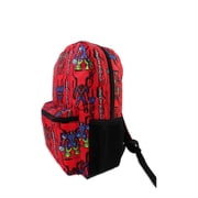 Marvel Spider-Man Mech Strike All over Print Boys Red Backpack