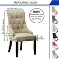 thumbnail image 3 of BH-JJSMGS Set of 2 4  Waterproof Stretch Wingback Side Chair Slipcover- Stretch Dining Chair Covers Upholstered Arm Chair Protector for Dining Living Room Washable, 3 of 8