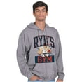 thumbnail image 3 of Street Fighter Ryu's Gym Workout Men Big & Tall Zip Hoodie Brisco Brands 3X, 3 of 5