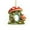 O, variant on YANHAIGONG Small Christmas Ornments Mushroom,26 Personalized Letter Tree Ornments,Monogram Initial Letter A Tree Ornments Christmas Decorations Gifts Outside Friends Christmas Ornaments