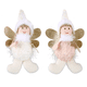 thumbnail image 1 of Decoración navideña, adornos colgantes para árbol de muñecas de ángel, manualidades navideñas, decoraciones de elfos, 1 of 5