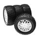 thumbnail image 2 of 4 piezas 1/10 RC neumáticos y ruedas todoterreno accesorios neumáticos de camión de recorrido corto y blanco, 2 of 9