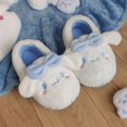thumbnail image 1 of Zapatillas de casa Kawaii Sanrio para mujer, zapatos de invierno, de felpa, antideslizantes, bordadas y esponjosas, Cinnamoroll Y2k, 1 of 4