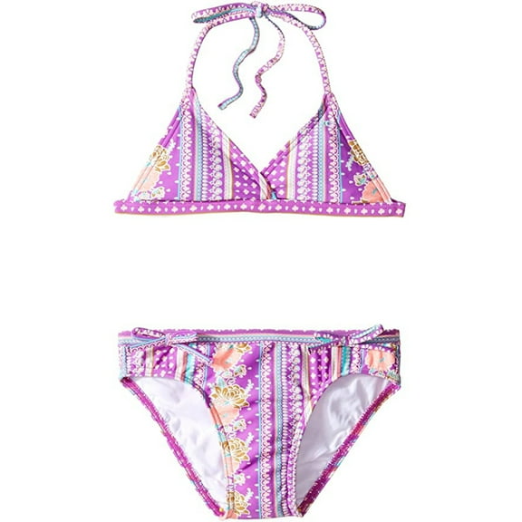 O'Neill Kids Girl's Carli Tri Top, Orchid, 4 (Little Kids)