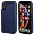 thumbnail image 2 of REQO iPhone XR Wallet Case with Card Holder, Premium PU Leather Kickstand Card Slots Case,Double Magnetic Clasp and Durable Shockproof Cover for iPhone XR 6.1 Inch(Blue), 2 of 6
