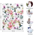 thumbnail image 4 of Pioneer Flower Floral Print Pattern Blanket,Comfortable Soft Lamb Wool Throw Blanket,All Season,Warm Lightweight Blankets for Sofa Bed Couch Living Room Chair,30"x40", 4 of 4