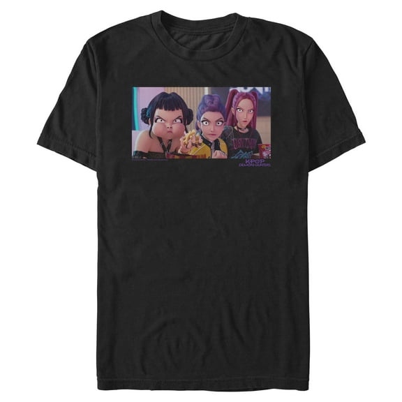 Mens KPop Demon Hunters Angry Trio Scene T Shirt