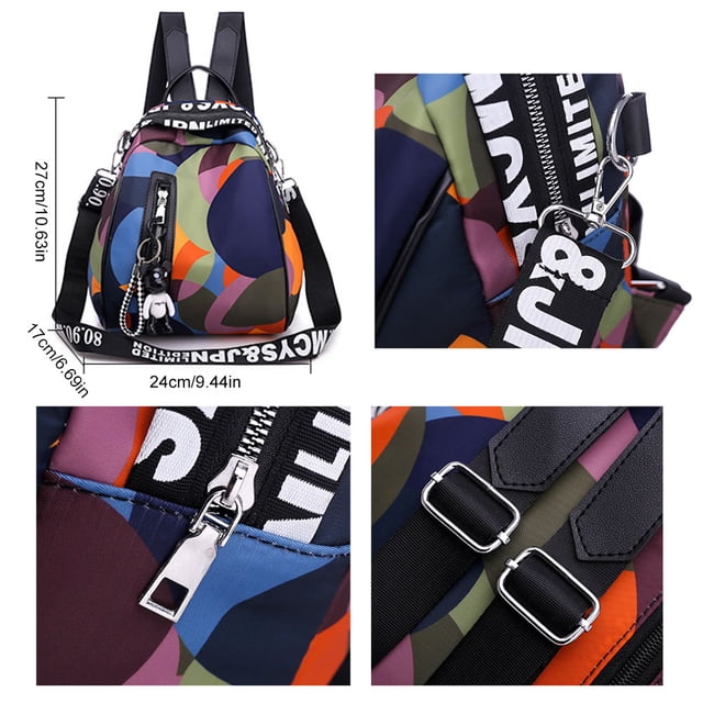Paquete para niñas con colgante de oso de tela Oxford, mochila para mujer, mochila informal para estudiantes con hombro de tela Oxford, mochila para mujer, características líderes en su clase