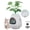 White, variant on Jaxpety Smart Plant Litter Box,Hidden Cat Litter Box with Deodorization System, Exhaust Fan,Light, Scoop, Artificial Plants for Apartments and Offices Living Room Bedroom,Gray