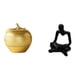 thumbnail image 1 of Escultura de fruta, figura de resina, figura de pensador abstracto, estatua decorativa, figura artística, decoración del hogar, material de resina úni, 1 of 8