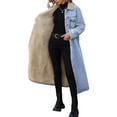 thumbnail image 2 of Fleece Lined Denim Jacket for Womens Long Sherpa Lined Winter Coats, 2 of 5