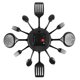 thumbnail image 5 of Relojes de Pared de Cocina Grandes de 16 Pulgadas con Cucharas y Tenedores, Reloj de Pared de Vajilla 3D, DecoracióN del Hogar (Negro), 5 of 5