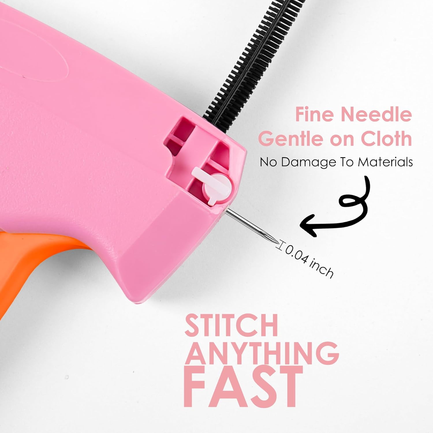 Season Time Stitch Gun Handheld Pink for Clothes 1-Count