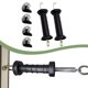 thumbnail image 4 of 2 Piezas de Manija de Cerca Eléctrica con Barra de Agarre de Puerta Aislada con Cerca de Resorte Interna, 4 of 8