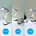 thumbnail image 3 of Lighted Desk Magnifying Glass Lamp with Light on Stand Led Portable Pocket Magnifier Visor Folding 3, 3 of 5