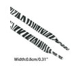 thumbnail image 3 of INSPIRE CHIC Printed Shoelaces Animal Pattern Flat Shoe Laces for Sneakers 2 Pairs White-Black 160cm/62.99", 3 of 4
