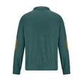 thumbnail image 5 of Leesechin Men's Quarter-Zip Sweater Pure Cotton Mock Neck Knit Long Sleeve Pullover Sweater, 5 of 6