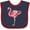 Navy and Red, variant on Inktastic Pink Flamingo Boys or Girls Baby Bib