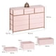 thumbnail image 2 of 45-pulgada rosa moderno cómoda mesa de tv: entertainment center con 10 cajones para dormitorio, sala de estar, closet, o entrada, 2 of 8