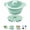 Green, variant on Silicone Microwave Food Steamer with Steam Basket, Collapsible BPA-Free Small Steamer Pot with Handle and Lid for Vegetables, Seafood, Dumplings and Rice, Dishwasher Safe