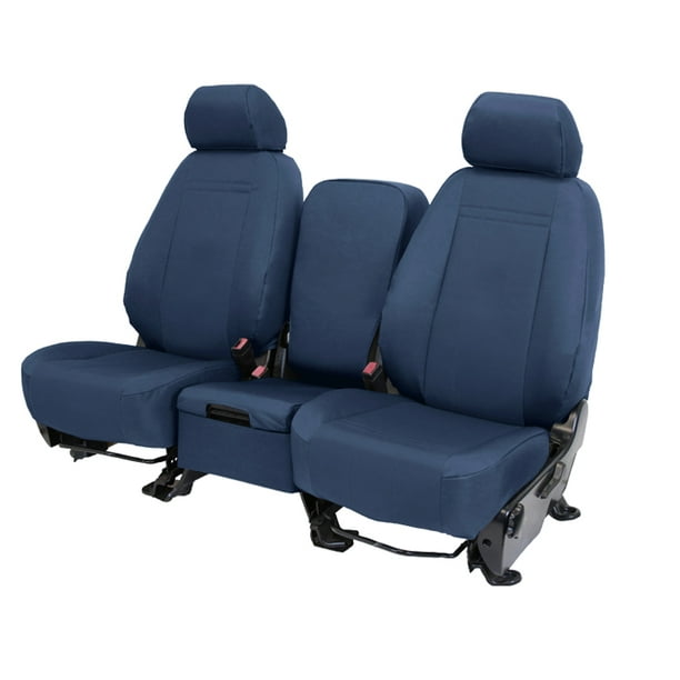 CalTrend Front Cordura Seat Covers for 1987-1995 Jeep Wrangler - JP129-04CA  Blue Insert and Trim 