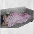 thumbnail image 6 of Pale Pink Soft Flannel Fleece Throw Blanket, Spring Flowers Close up View Florets Bouquet Beauty Wedding Shabby Form Print, Cozy Plush for Indoor and Outdoor Use, 50" x 60", Baby Pink, by Ambesonne, 6 of 6