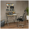 thumbnail image 4 of Escritorio Plegable Minimalista Moderno Mueble Con Repisa Color Madera Clara y Negro, 4 of 5