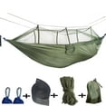 thumbnail image 5 of Portable Double Swing Hammock Nylon Bed With Mosquito Net For Campinghiking, 5 of 5
