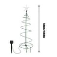 thumbnail image 2 of 20 Inch Christmas Tree Adjustable Multi-Color LED Decoration, Spiral Light Path Stake With Star Topper Outdoor Solar Atmosphere Light, 2 of 4