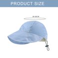 thumbnail image 2 of Sombrero de ala ancha para el sol, gorra de protección solar de secado rápido, gorra de béisbol para viajes de verano, gorra de golf para adolescentes al aire libre, 2 of 5