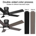 thumbnail image 3 of 52-inch Dual Colour Ceiling Fan with Light,Black Flush Mount LED Light,Dimmable 3CCT,6 Speed,Timer Fandelier for Living Room,Dining Room,Kitchen,Patio,Indoor&Cover Outdoor Scene., 3 of 10