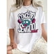 thumbnail image 1 of 1pc Concepto Sentido Podcast Graphic Tee, Women'S Casual Crew Neck Short Sleeve T-Shirt, Geometric Brain Struggle Print, Polyester Knit Fabric, Medium Stretch, All-Season Fashion Top, 1 of 8