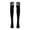 Black, variant on JeashCHAT 1 Pair Thigh High Socks Over Knee Girls Football Socks Black